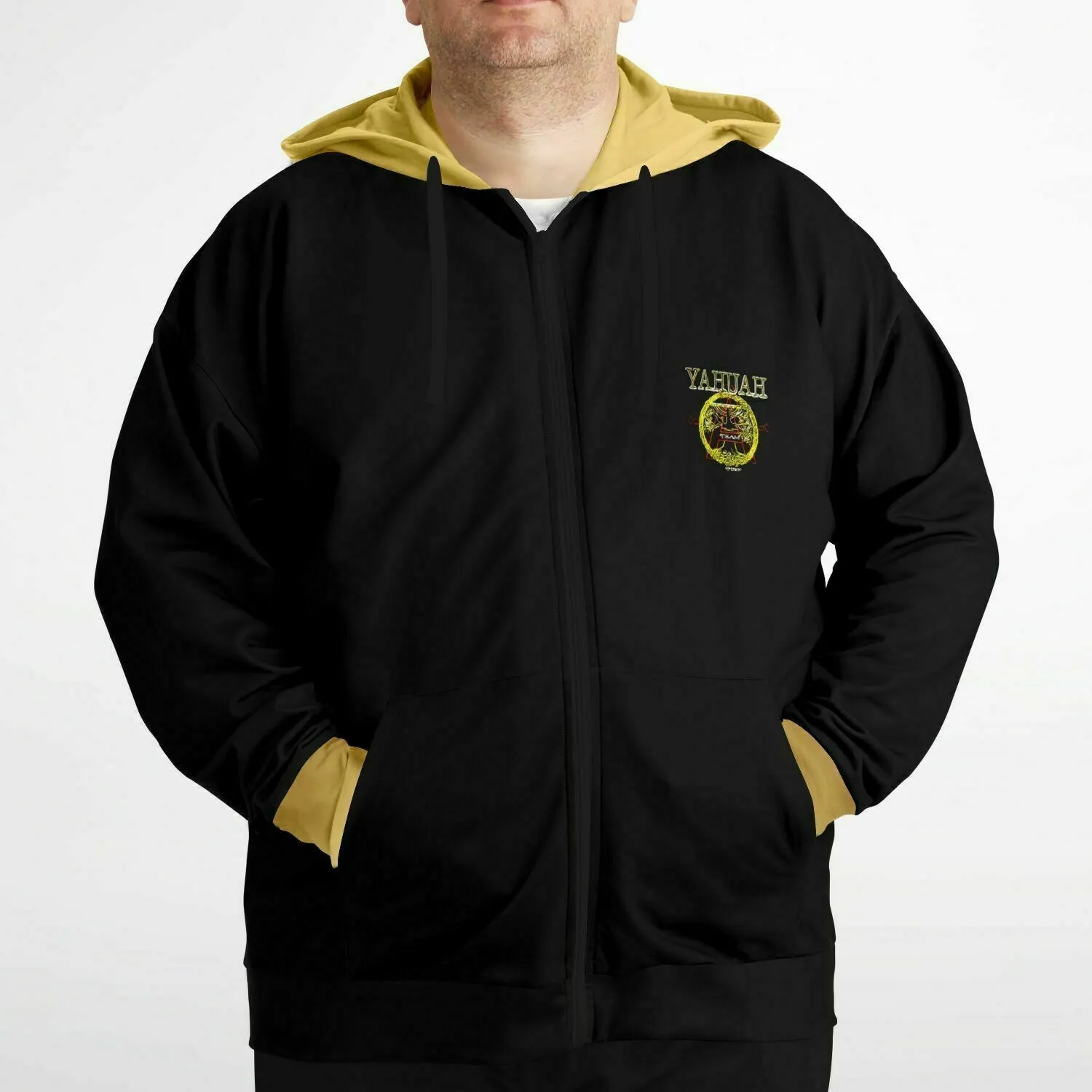 A-Team 01 Gold Designer Athletic Full Zip Unisex Plus Size Hoodie