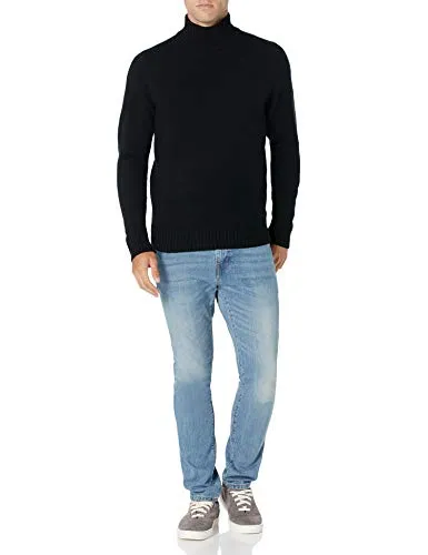 Amazon Essentials Men's Long-Sleeve Soft Touch Turtleneck Sweater, Black, X-Small