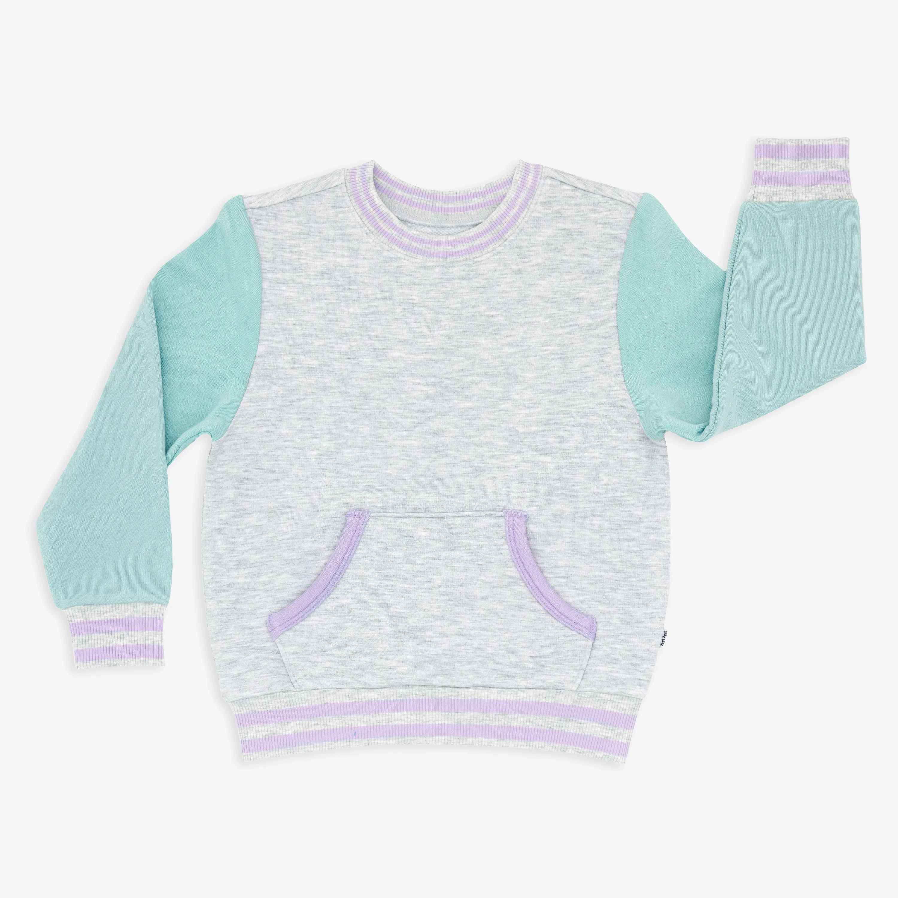 Aqua Mist Pocket Crewneck