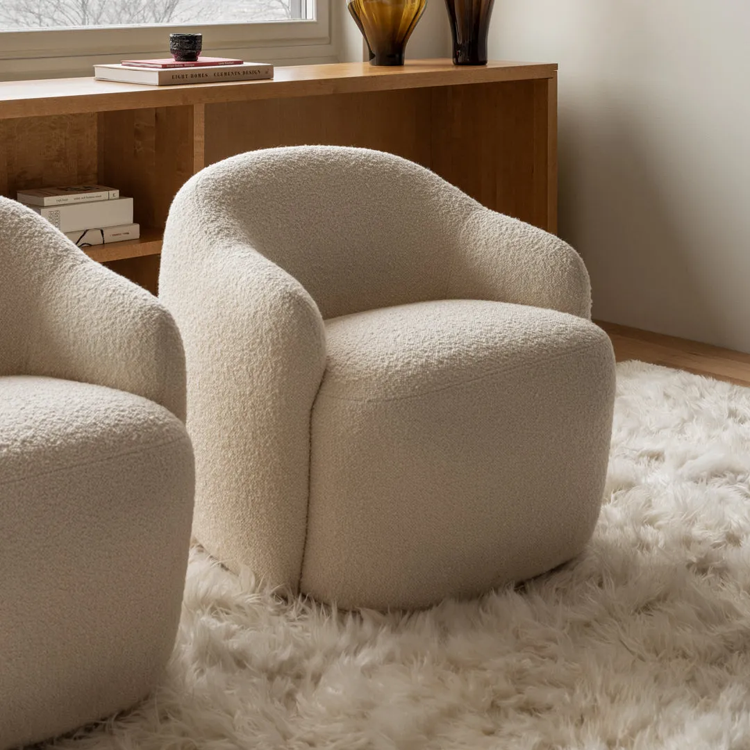 Barba Club Chair - Swivel Base