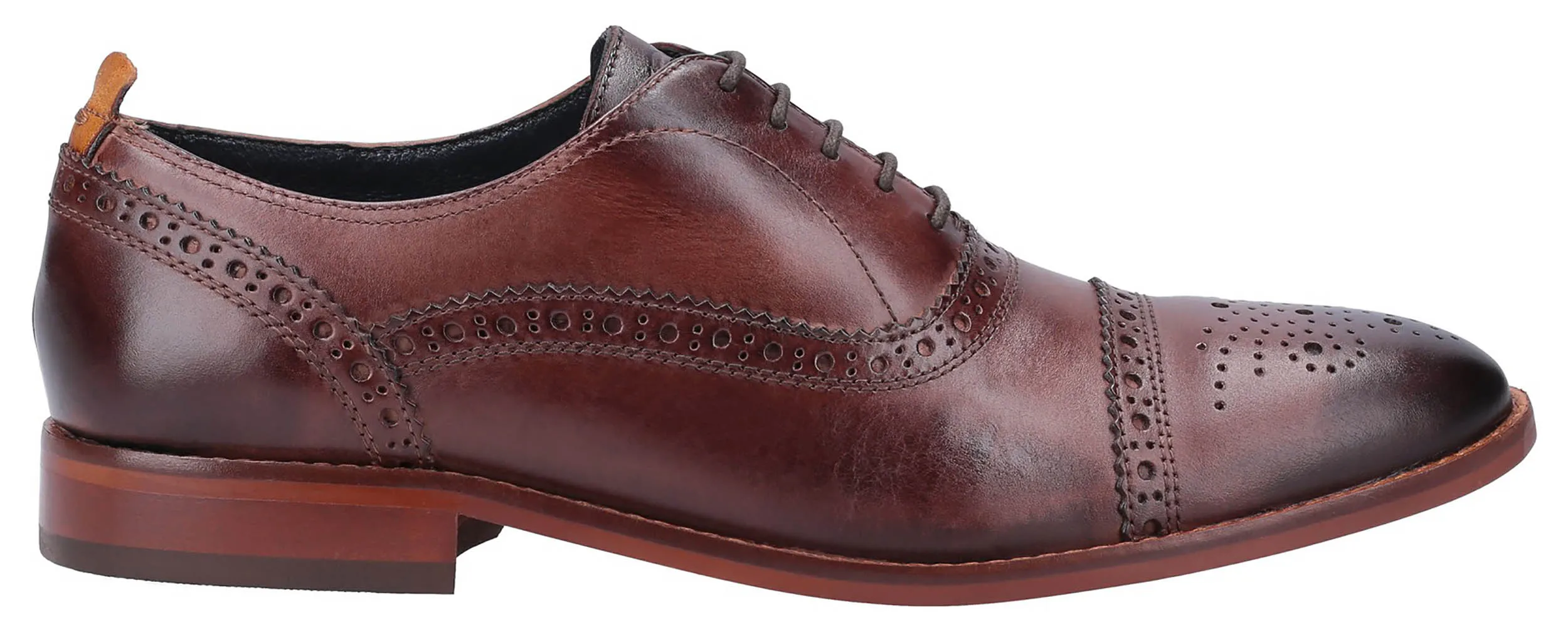 Base London Cast Washed Mens Brogue Shoe