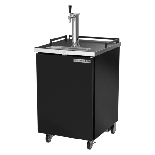 Beverage-Air BM23HC-B 24" Black Single Tap Kegerator Beer Dispenser - (1) 1/2 Keg Capacity