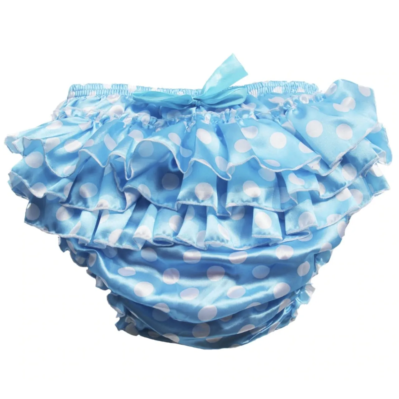 Blue Polkadot Diaper Cover