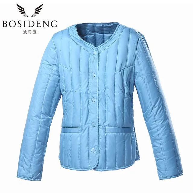 BOSIDENG womens clothing down coat winter coat regular jacket ultra light solid spring coat clearance sale B1501610 B1501612