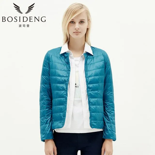 BOSIDENG womens clothing down coat winter coat regular jacket ultra light solid spring coat clearance sale B1501610 B1501612