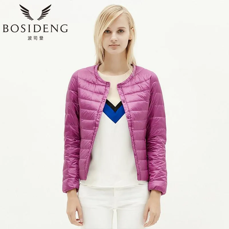 BOSIDENG womens clothing down coat winter coat regular jacket ultra light solid spring coat clearance sale B1501610 B1501612