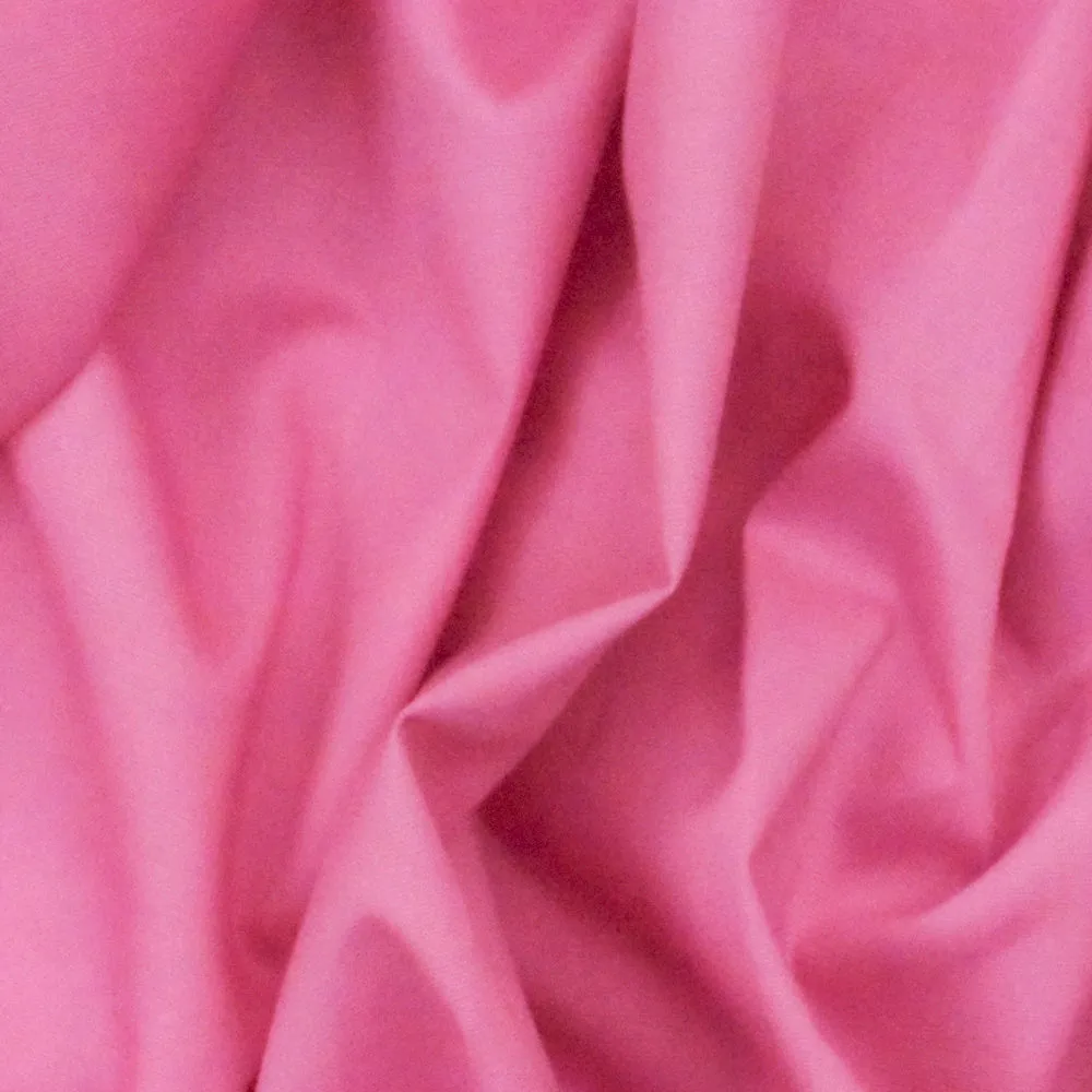 Bow Pink Solid Stretch Cotton Poplin Woven Fabric