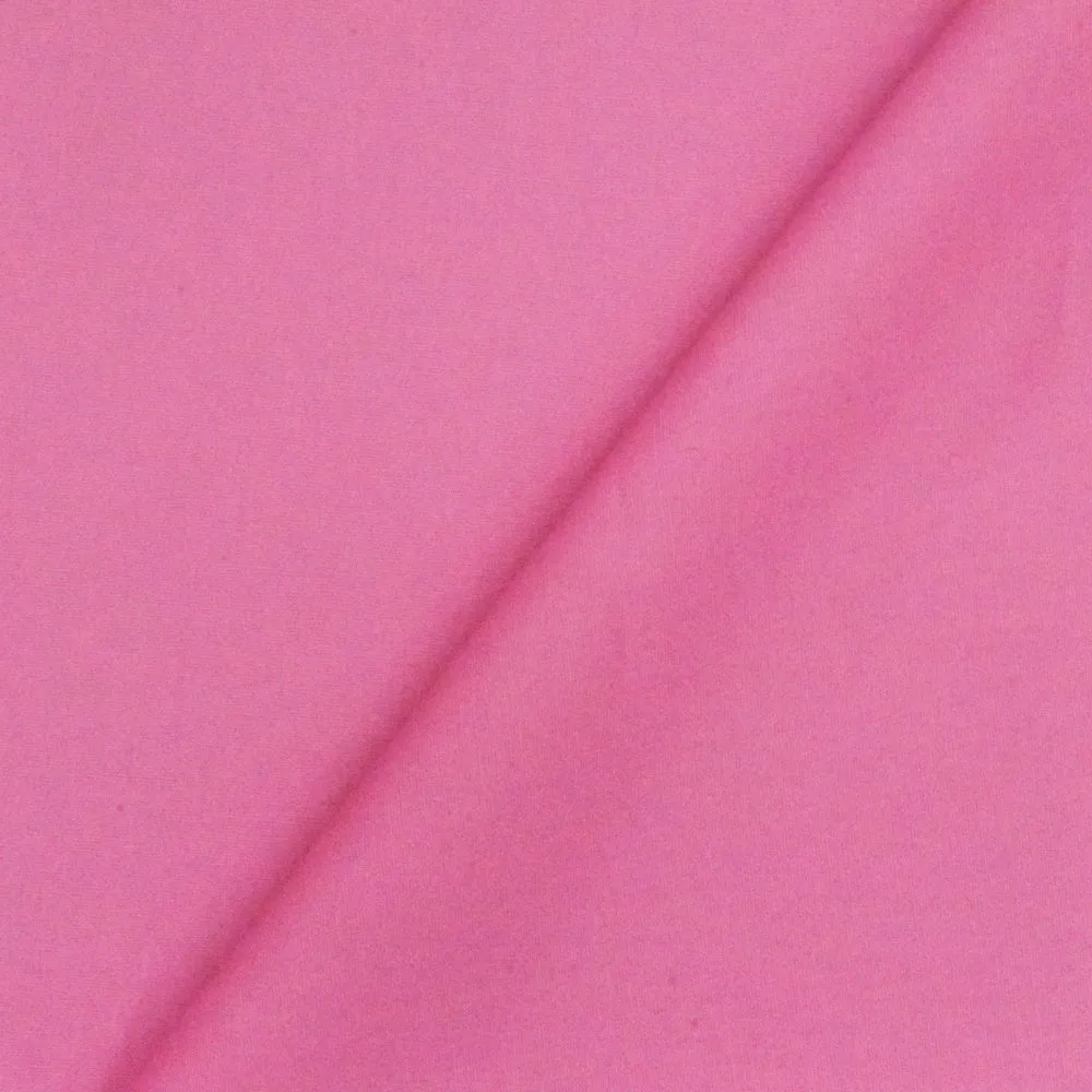 Bow Pink Solid Stretch Cotton Poplin Woven Fabric