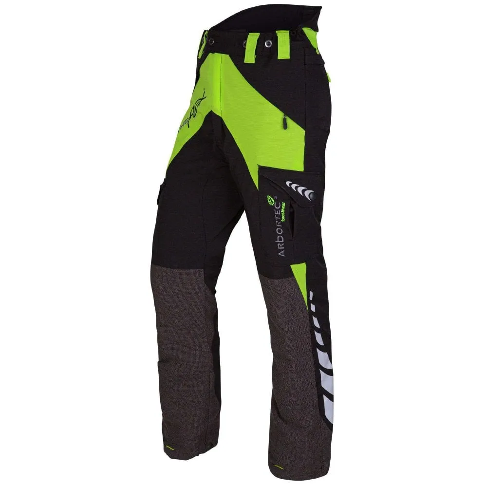 Breatheflex Chainsaw Trousers Lime Black Type C