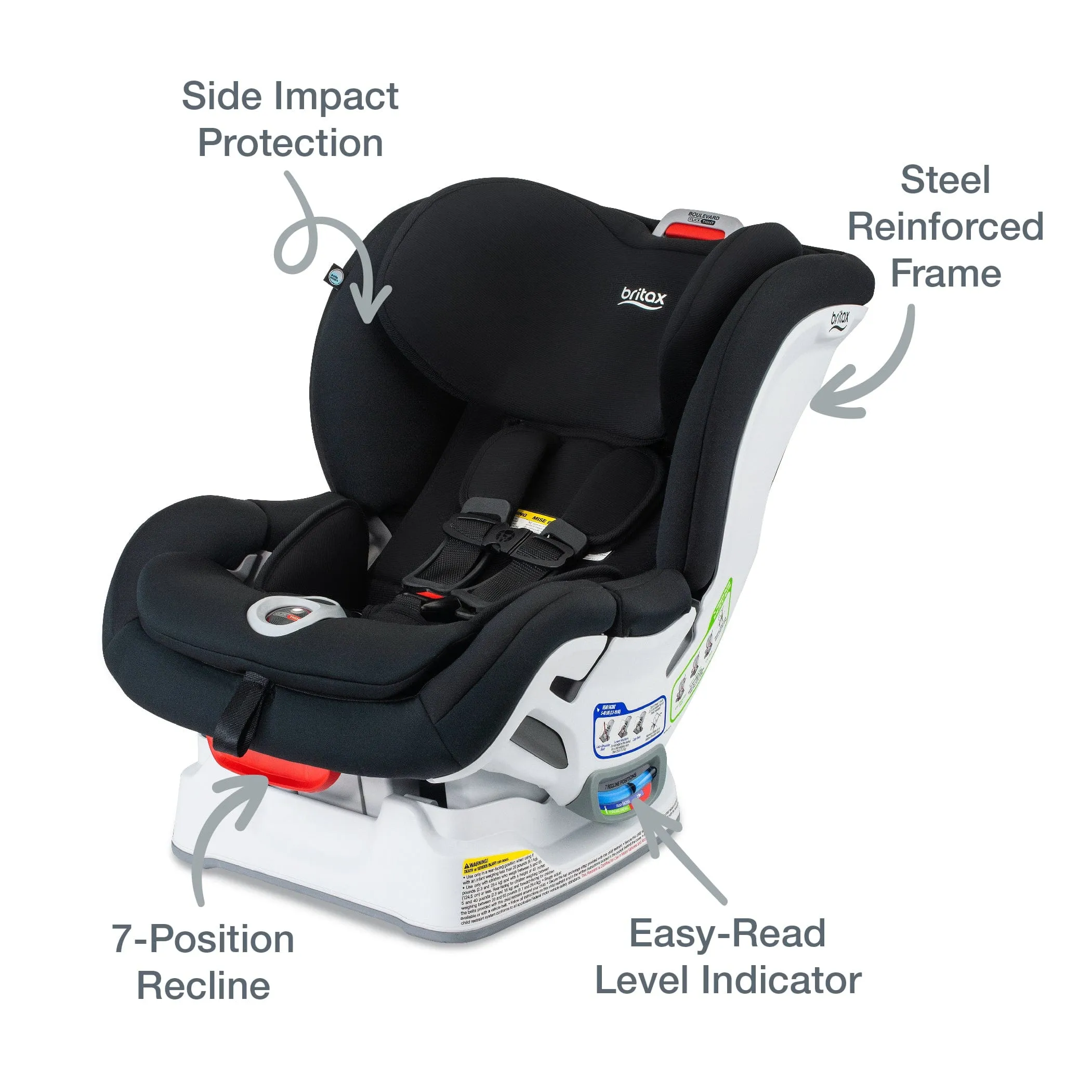 Britax Boulevard Clicktight Convertible Car Seat (Safewash)