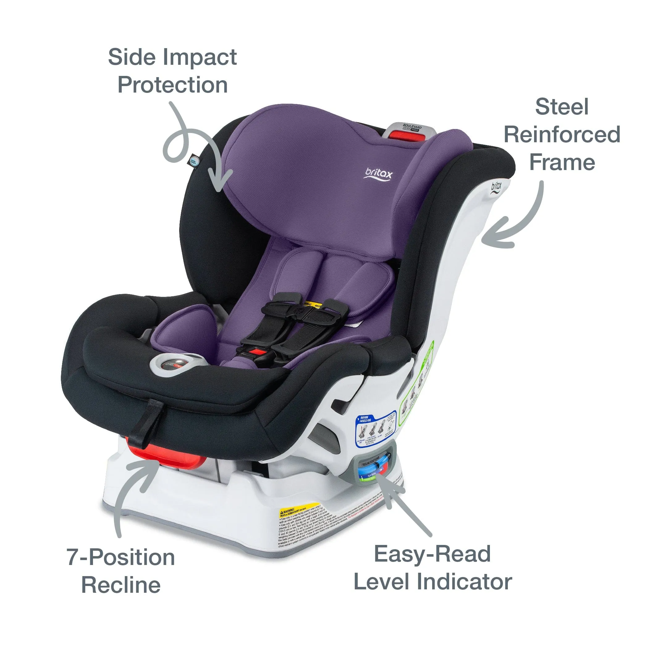 Britax Boulevard Clicktight Convertible Car Seat (Safewash)