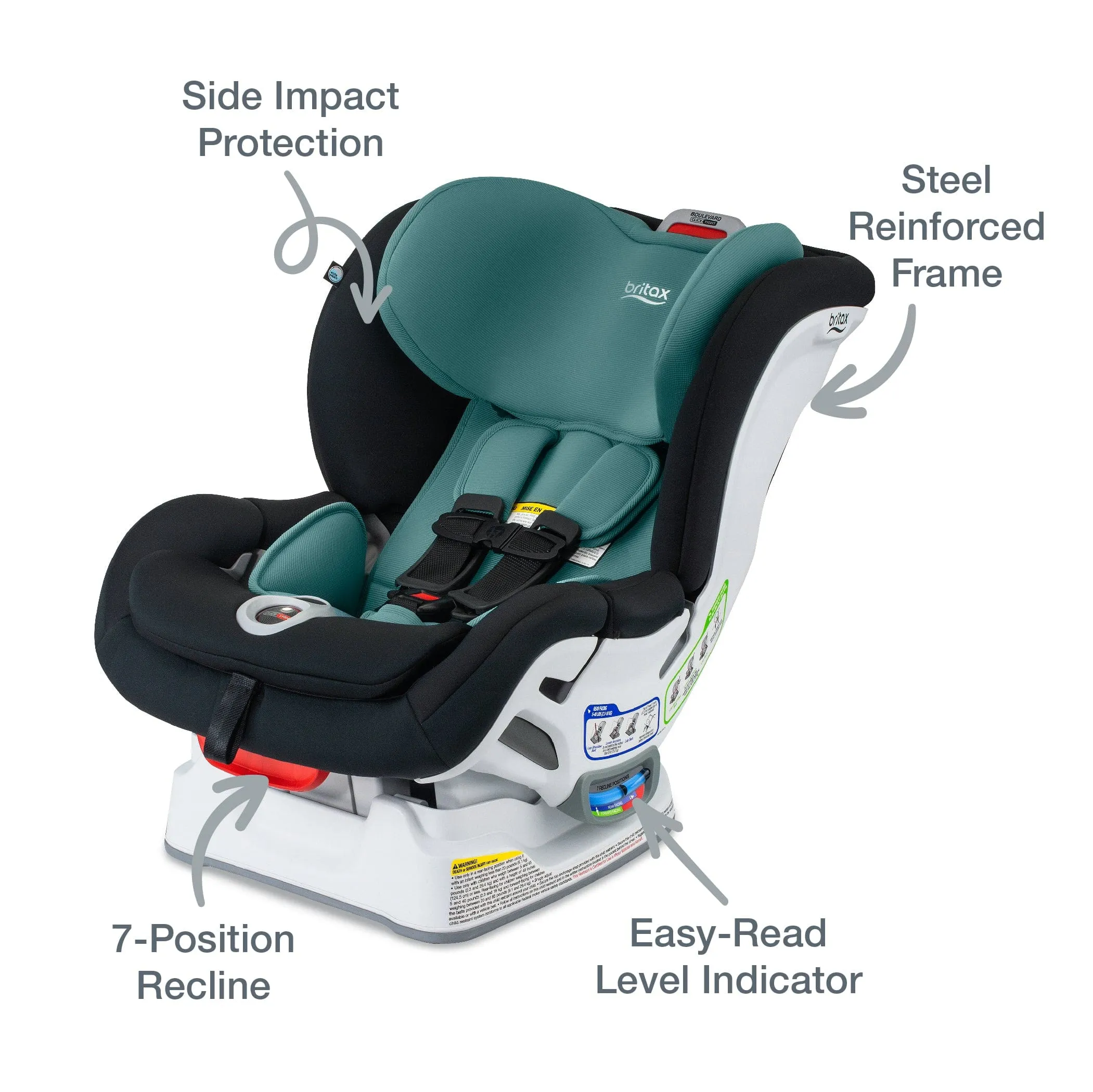 Britax Boulevard Clicktight Convertible Car Seat (Safewash)