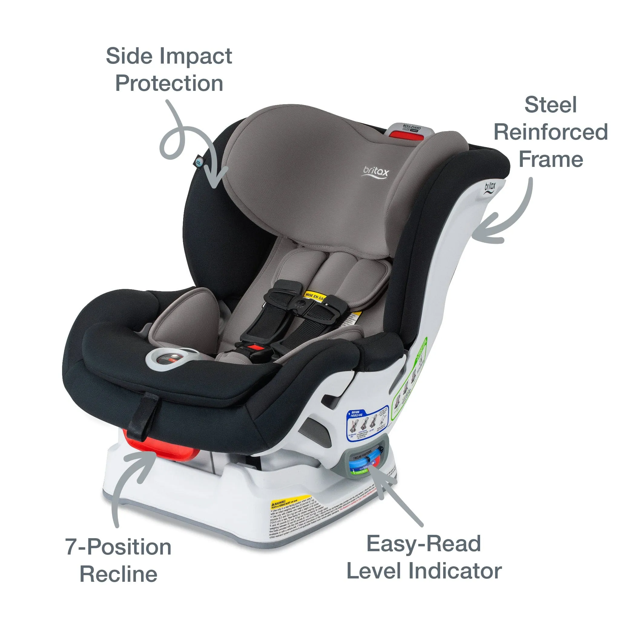 Britax Boulevard Clicktight Convertible Car Seat (Safewash)