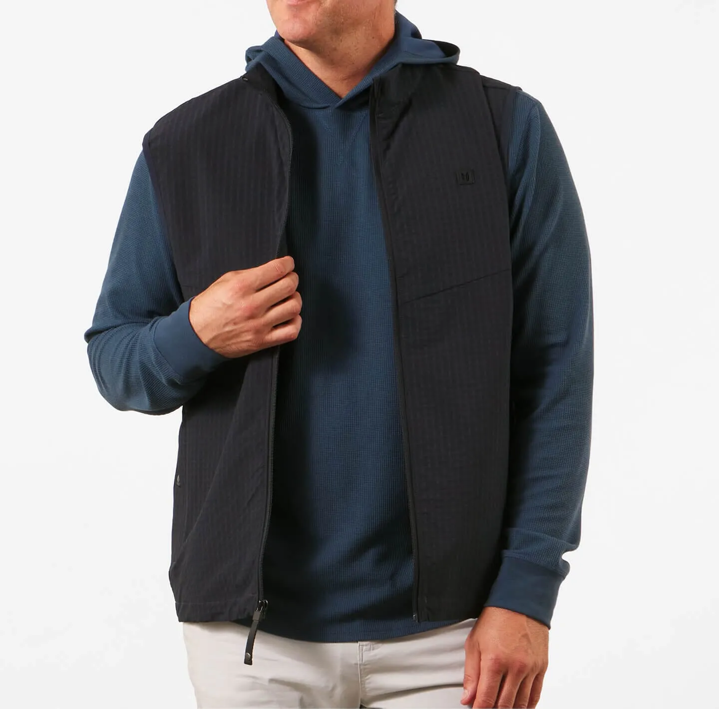 Cassidy Grid Fleece Vest