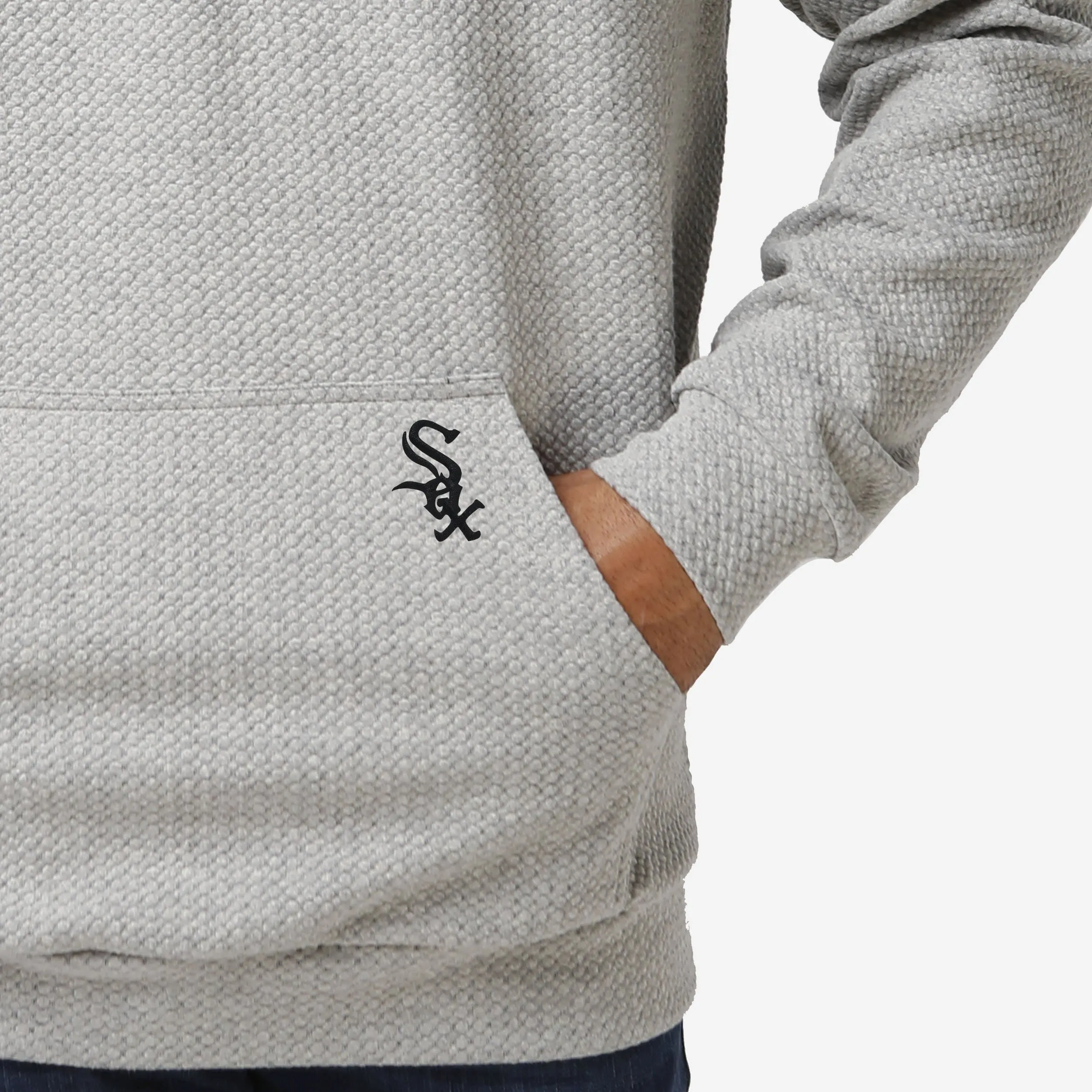 Chicago White Sox Gray Woven Hoodie