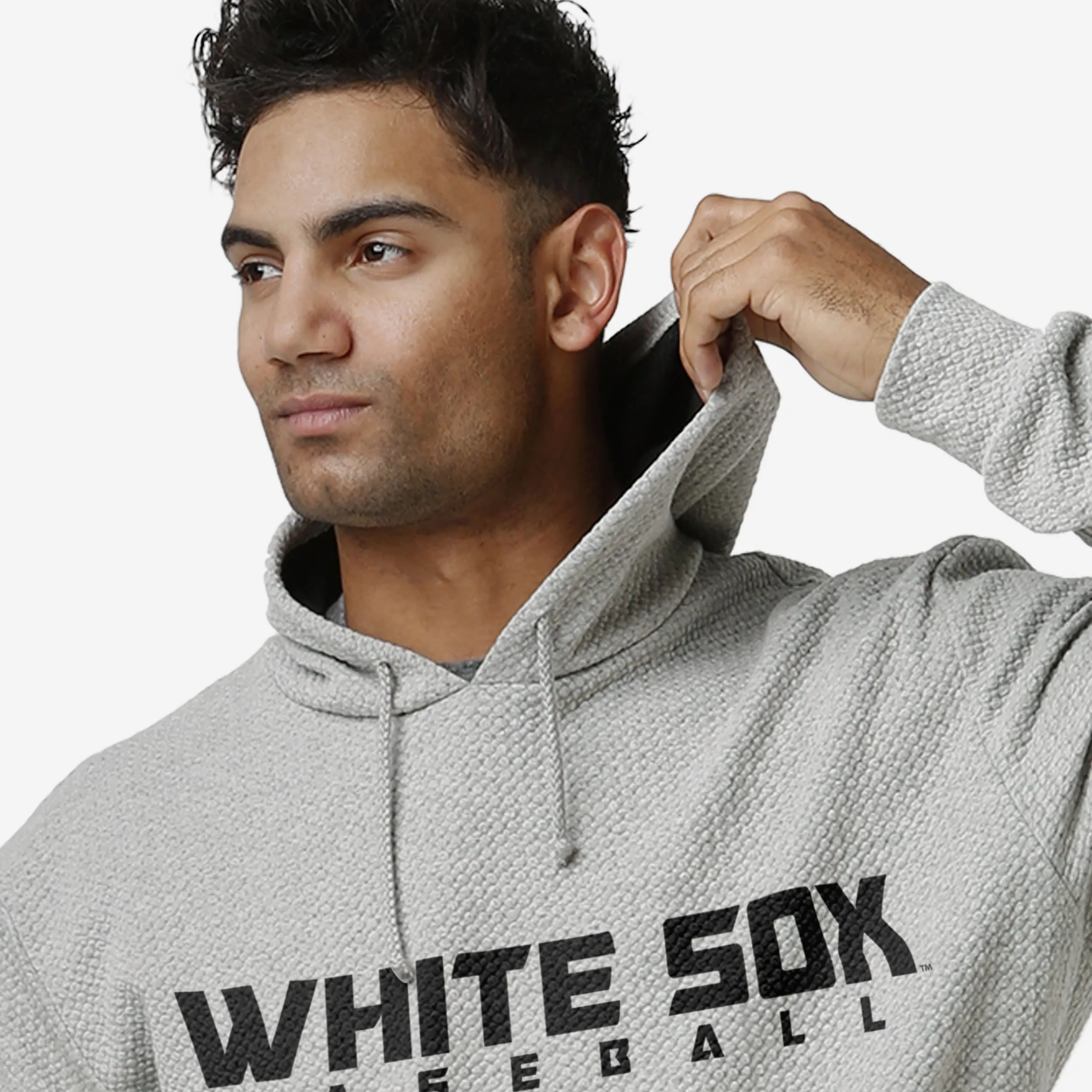 Chicago White Sox Gray Woven Hoodie