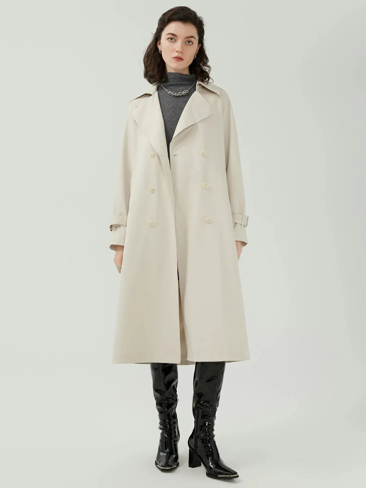 Double-Breasted Trench Coat