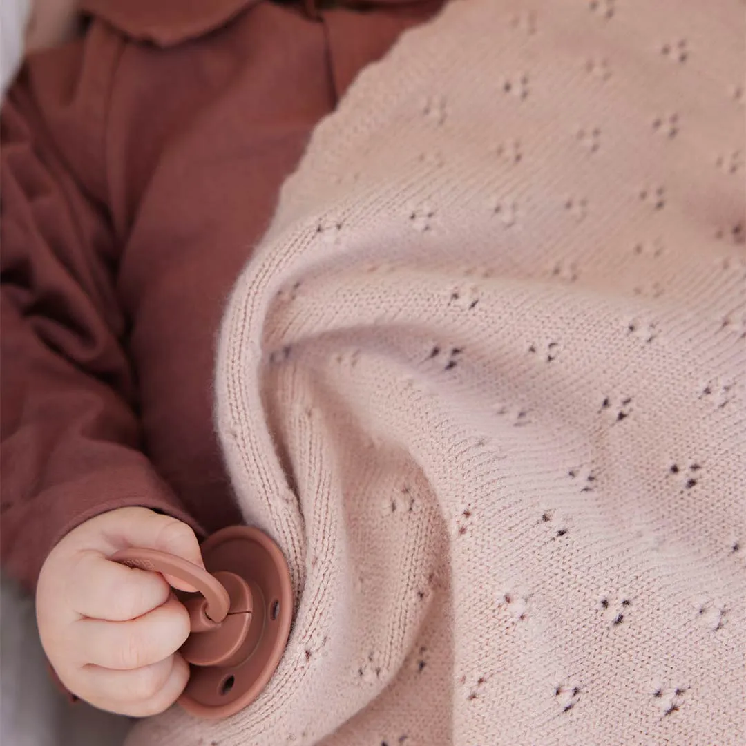 Elodie Details Pointelle Blanket - Blushing Pink