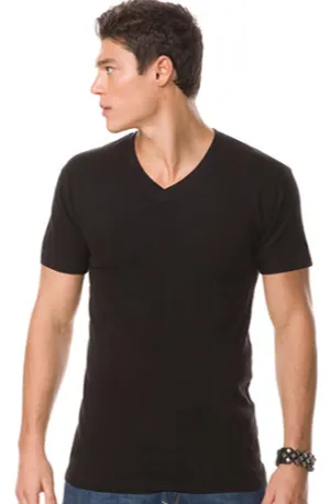 Fashion Mens Slim Fit V-Neck Short Sleeve T-shirt - Closeout