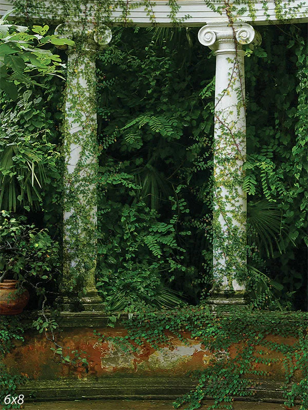 Greek Garden Photography Backdrop