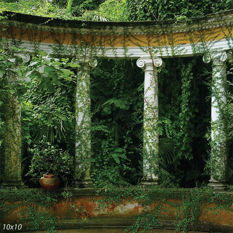 Greek Garden Photography Backdrop