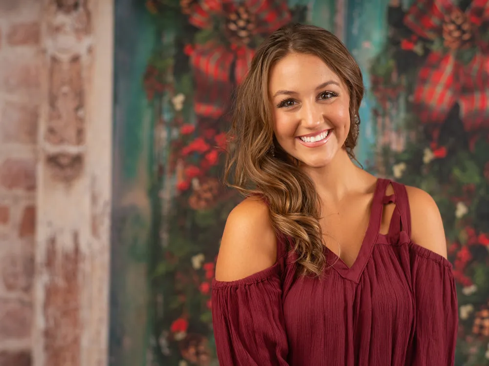 Holiday Door Photography Backdrop