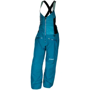 Klim  Womens Allure Bib Snowmobile Pants Waterproof Insulated Seat Dry Blue