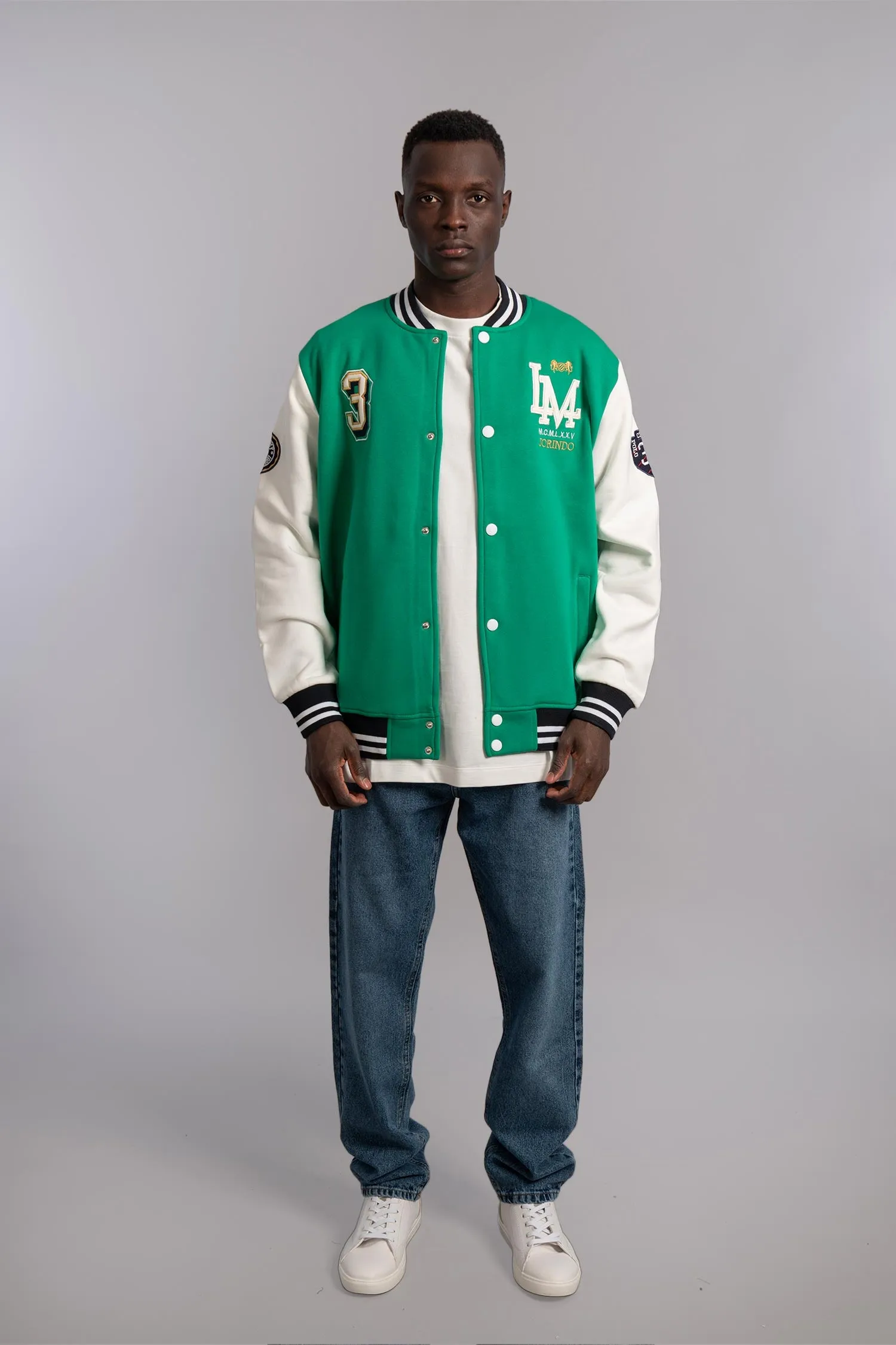 Logos And Patches Bomber Jacket  (110035) - Jorindo