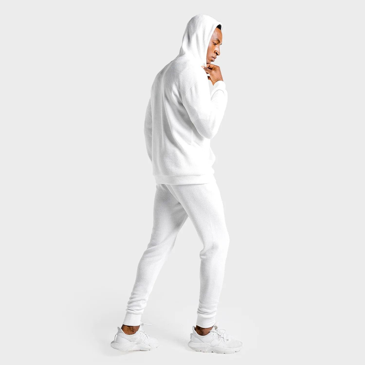 Luxe Zip Up - White