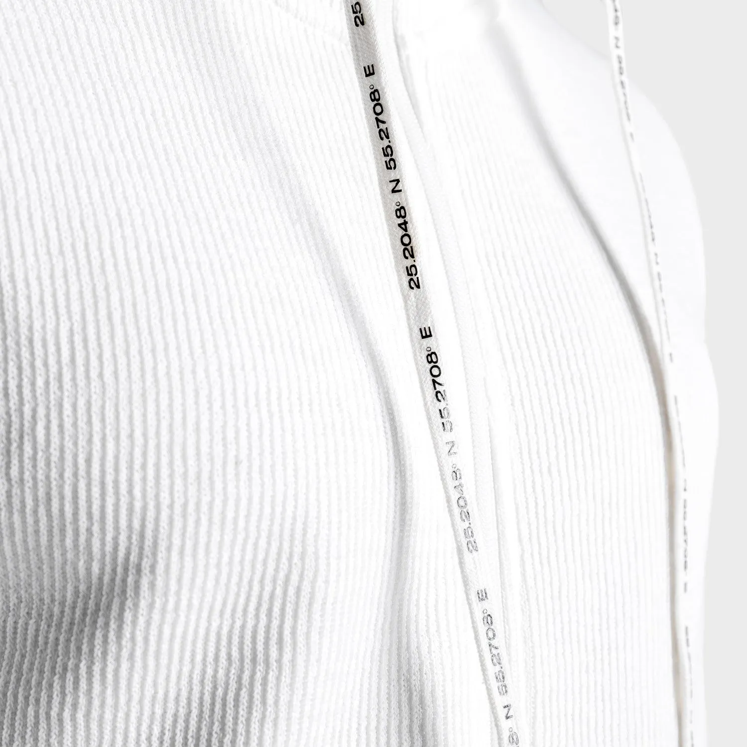 Luxe Zip Up - White