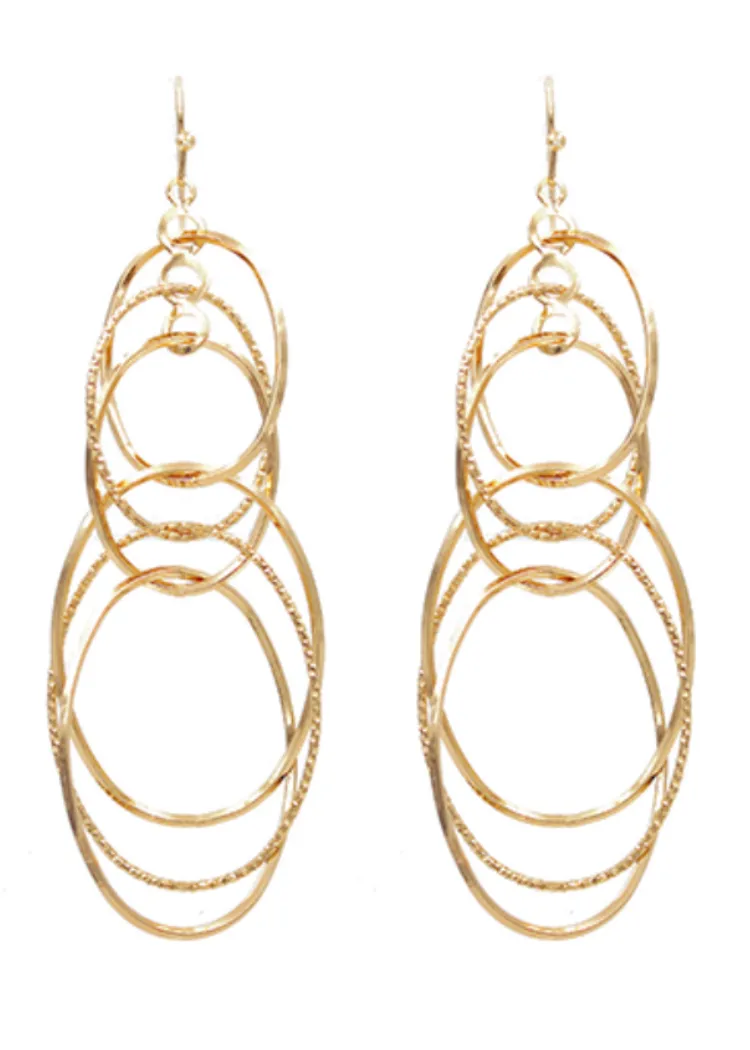 Naomi Oval Layer Earrings