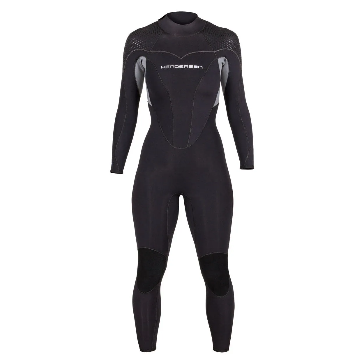 Open Box Henderson 5mm Women's Thermoprene Pro Back Zip Wetsuit, Black / Black, Size: 4