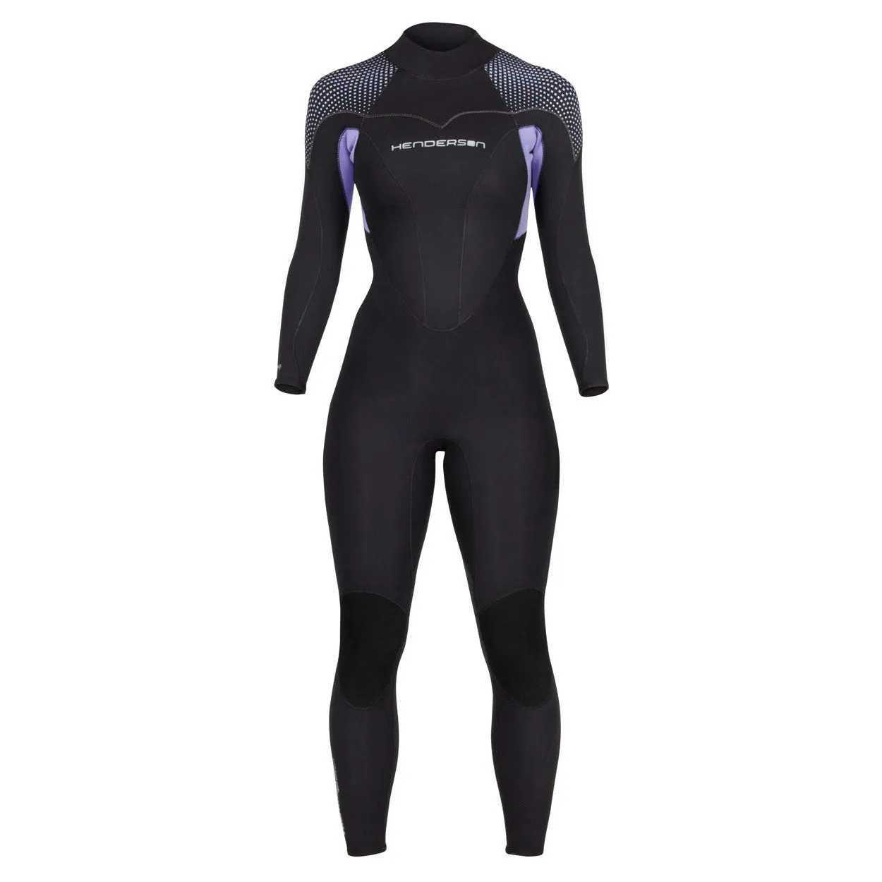 Open Box Henderson 5mm Women's Thermoprene Pro Back Zip Wetsuit, Black / Lavender, Size: 6