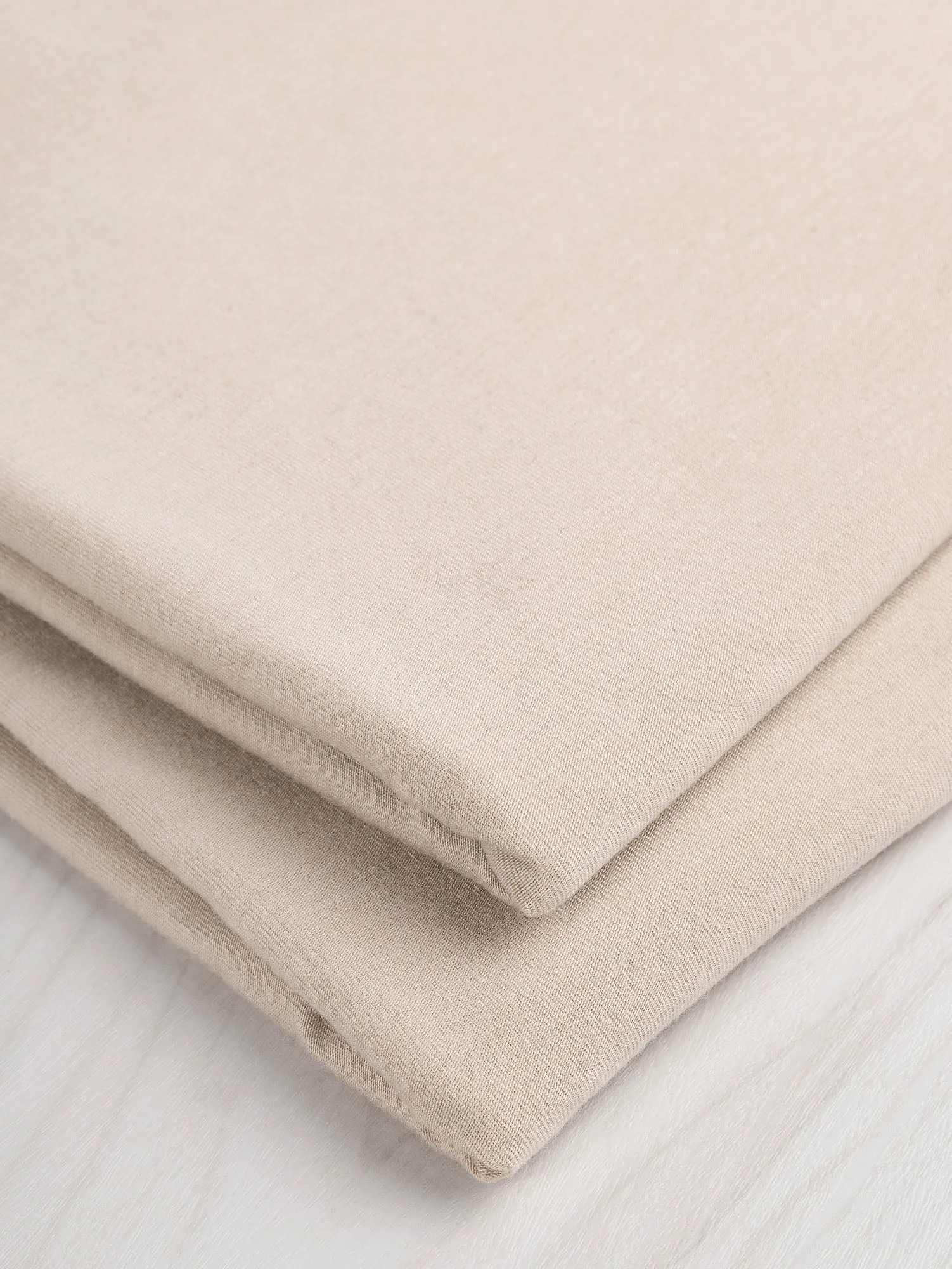 Organic Cotton   Tencel Stretch Knit Jersey - Taupe