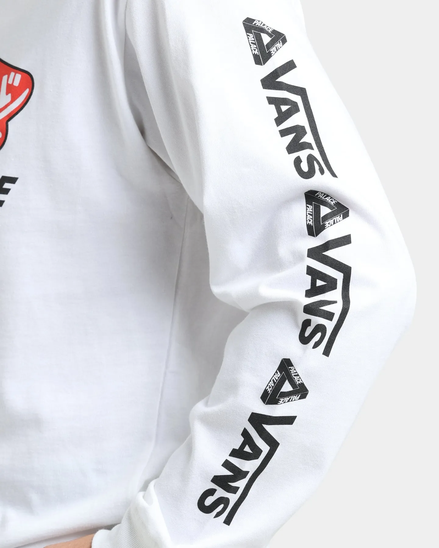 Palace Palace X Vans Duck Out Long Sleeve Shirt White