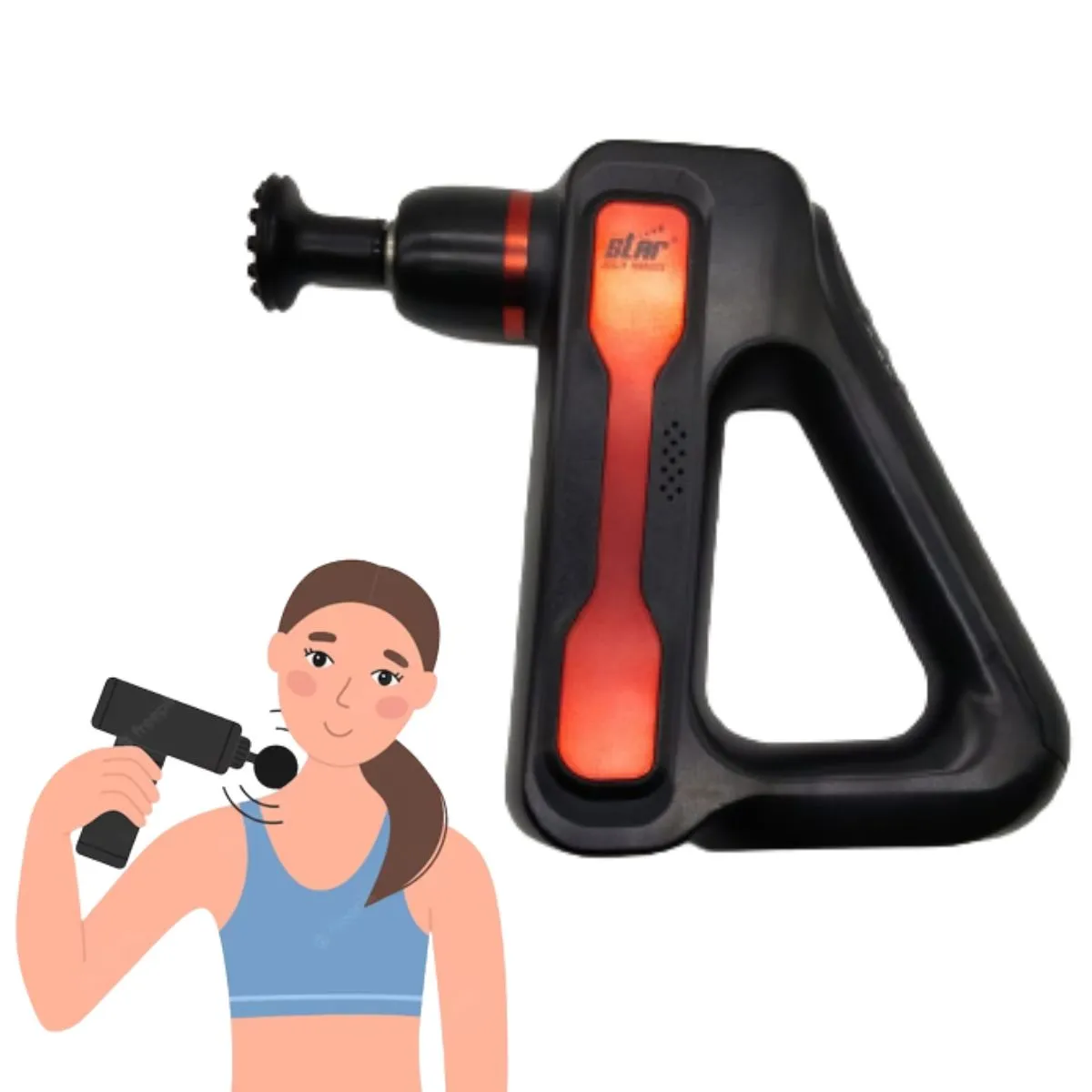 Physio Massage Gun with 8 attachments