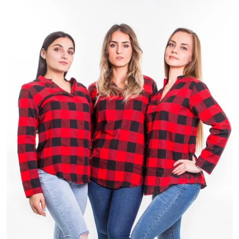 Plaid Women's Party Shirts