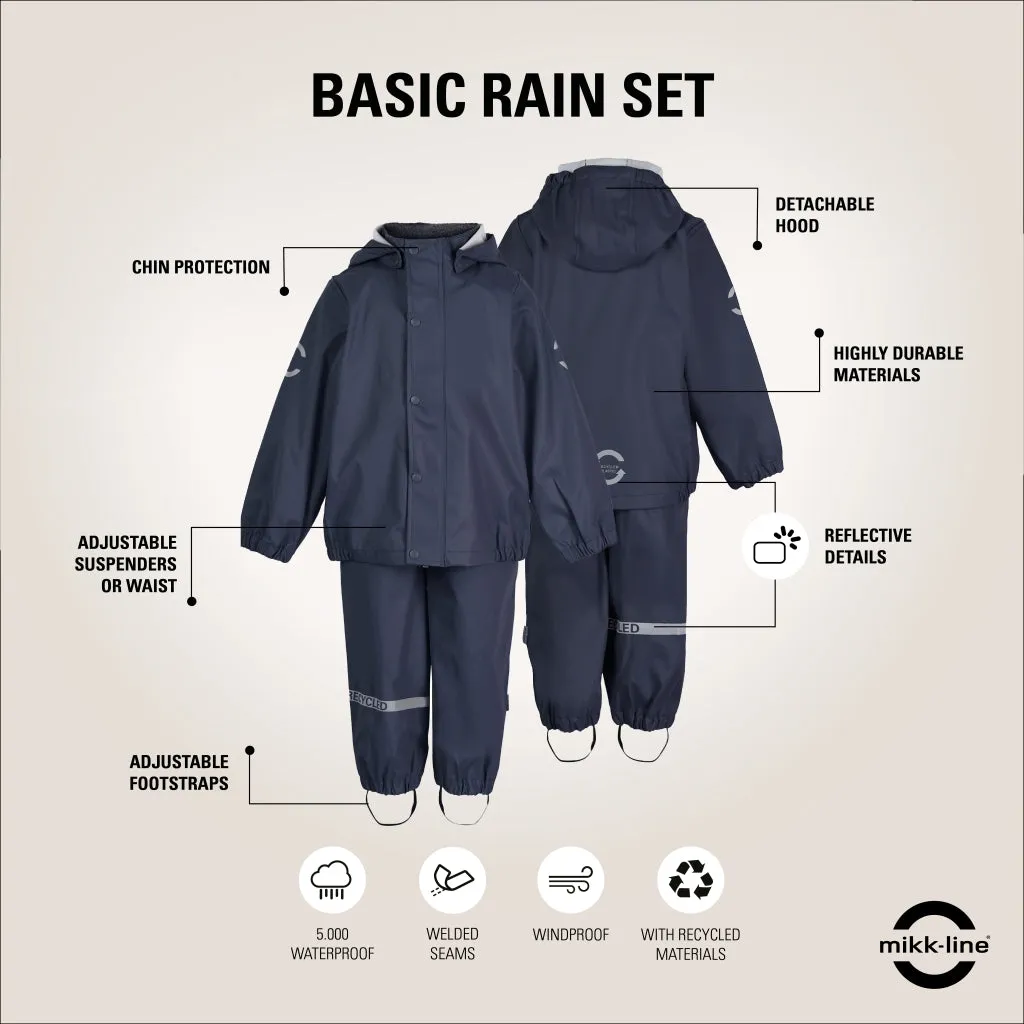 PU Rainwear (Regular pants) - Blue Nights