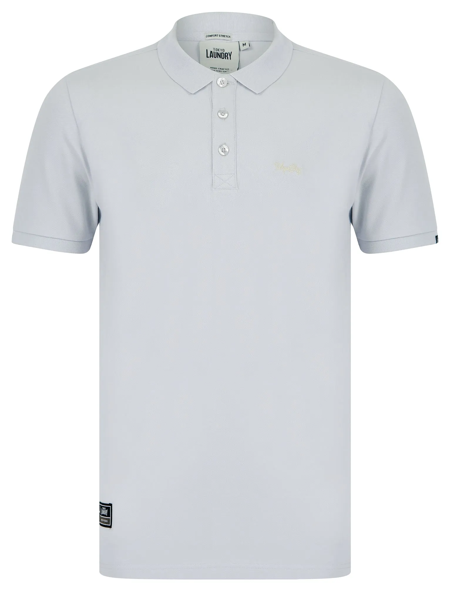 Reeves (2 Pack) Signature Cotton Pique Polo Shirt in Transparent Yellow / Pale Blue - Tokyo Laundry