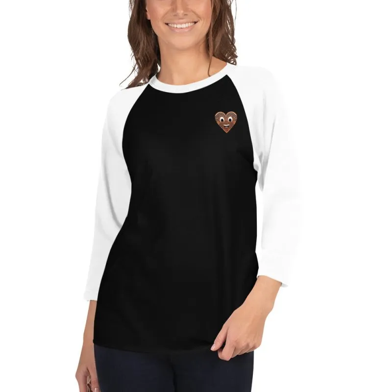 S&B Stylish Women's 3/4 Sleeve Tee | Embrace Maori with Raglan Sleeves | Women's 3/4 Sleeve Top