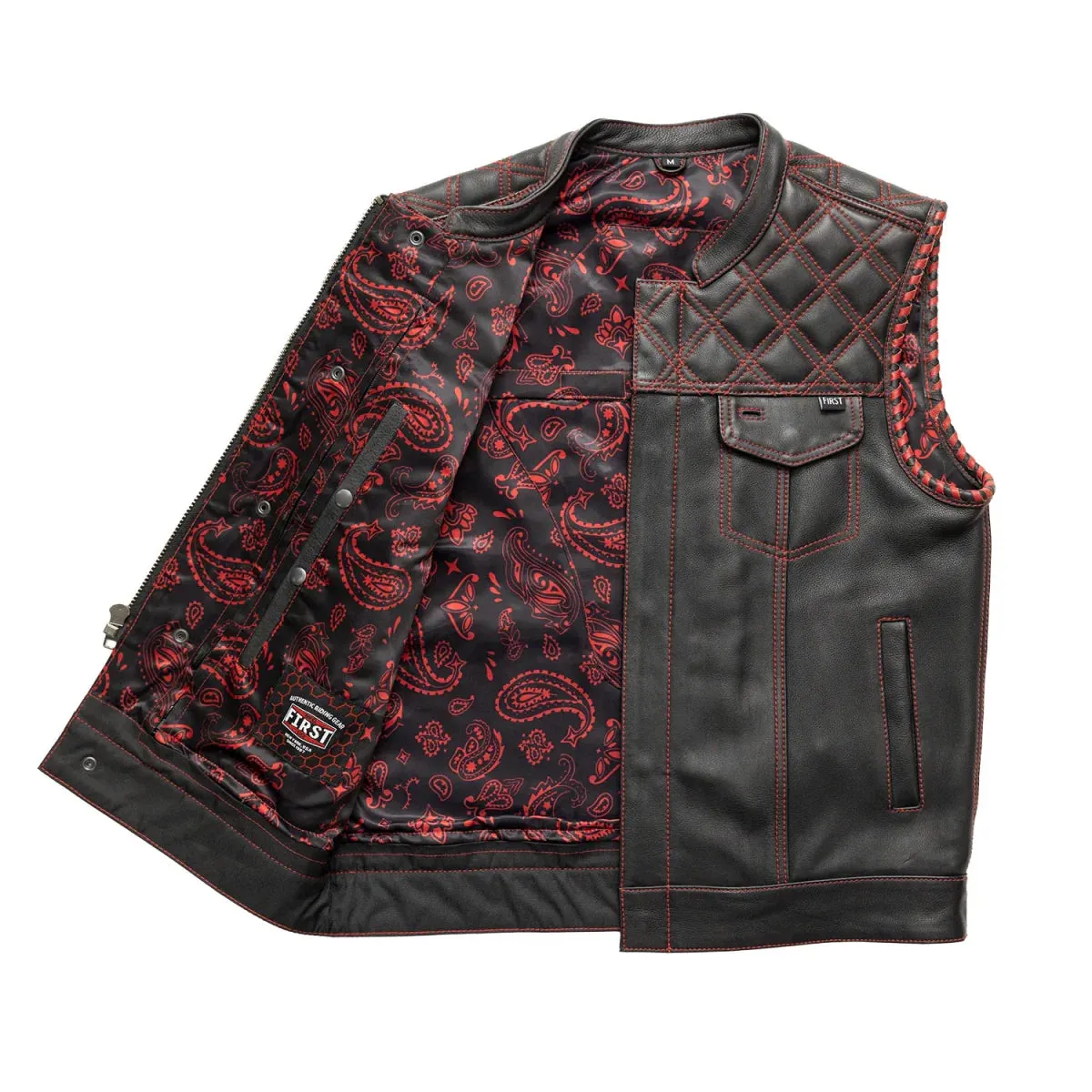 Sinister - Men's Motorcycle Leather Vest