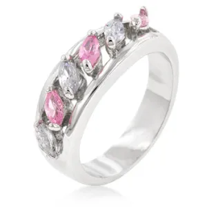 Size 5 Pink Ice Marquise Ring