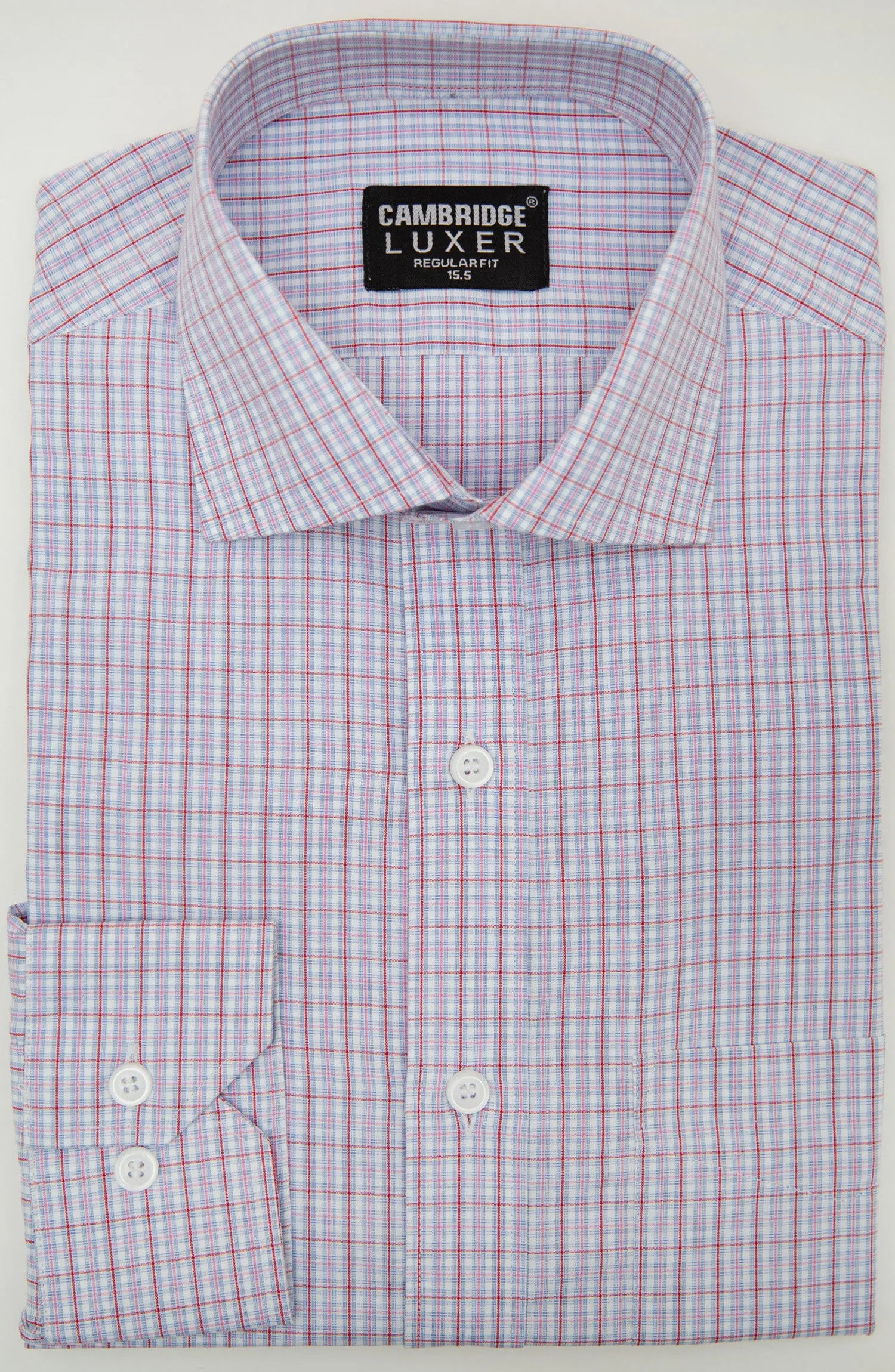 Sky/Red Luxer Formal Shirt