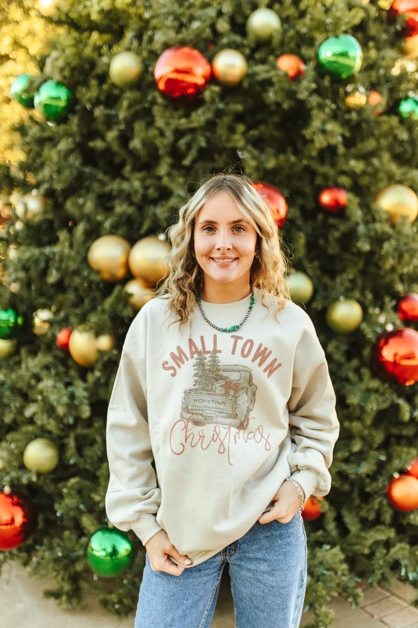 Small Town Christmas Graphic Sweatshirt