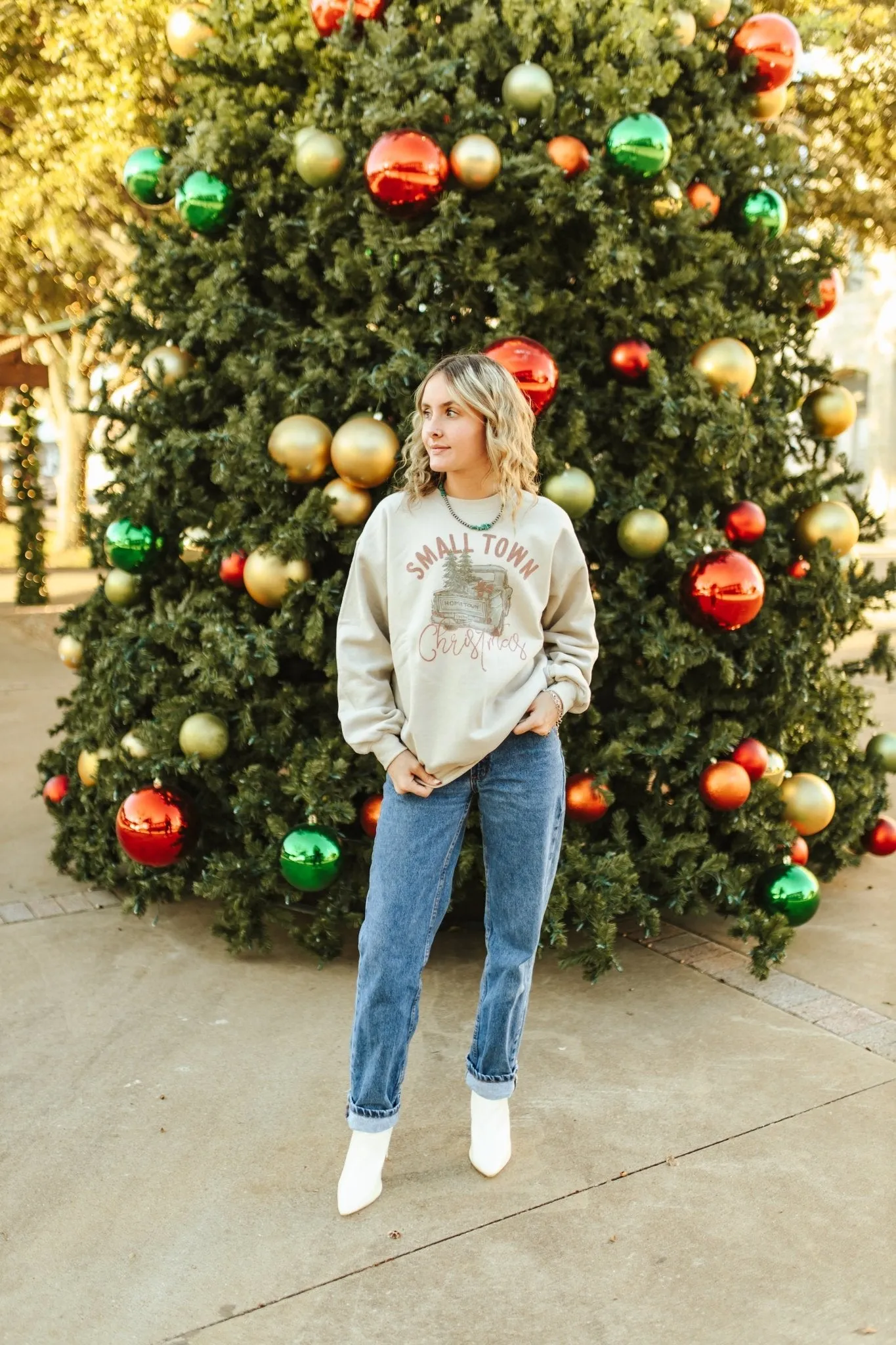 Small Town Christmas Graphic Sweatshirt