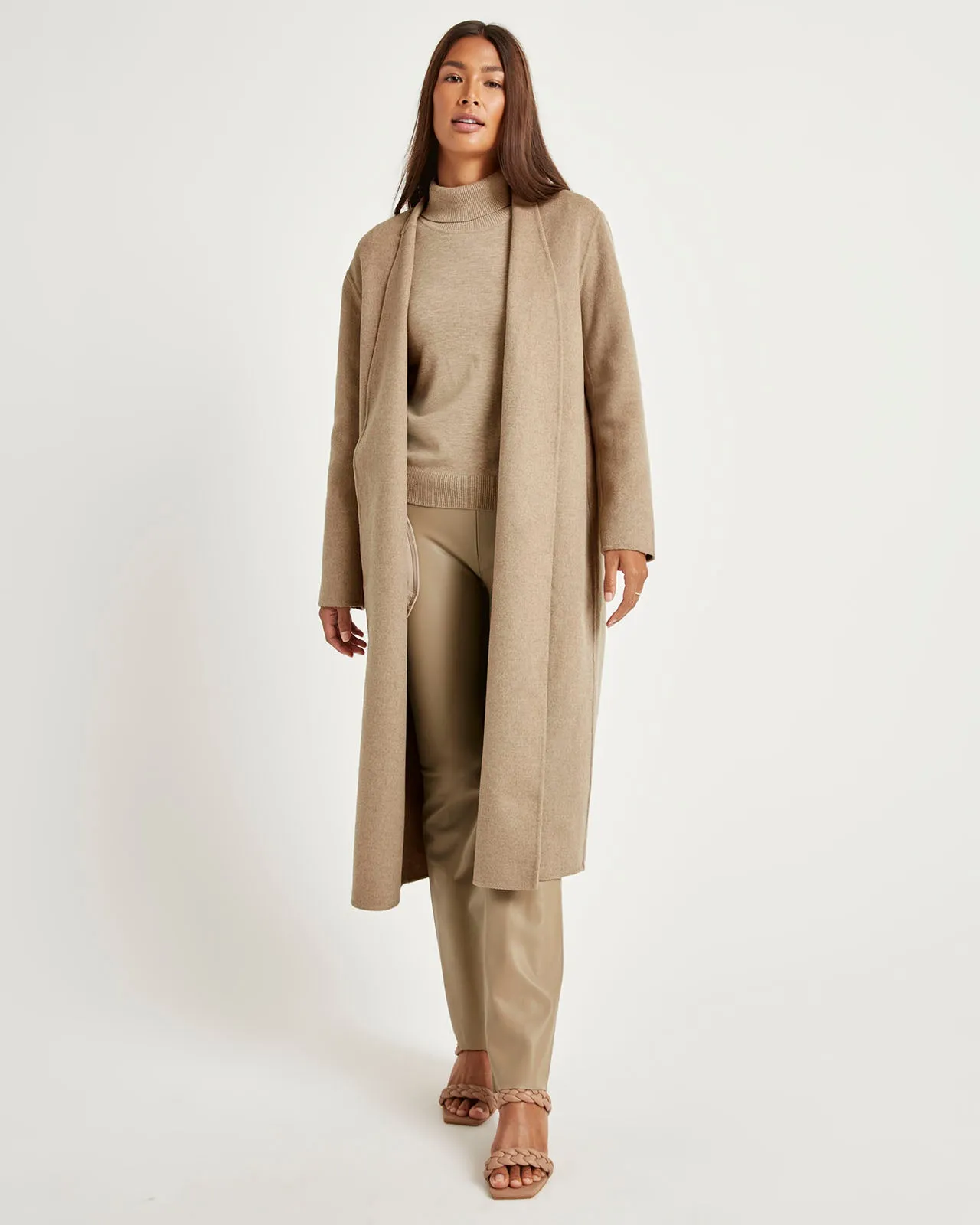 Splendid x Cella Jane Waist-Tie Wool Coat