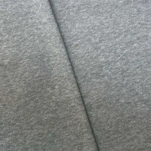 Static Gray Tubular Rib Knit Fabric