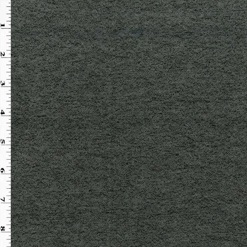 Static Gray/Black Brushed Jersey Knit Fabric