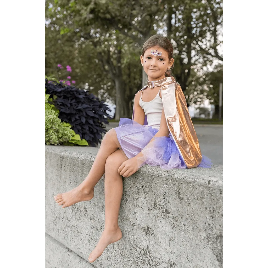 Super Duper Tutu, Cape & Mask Lilac/Rose Gold - Size 4/6