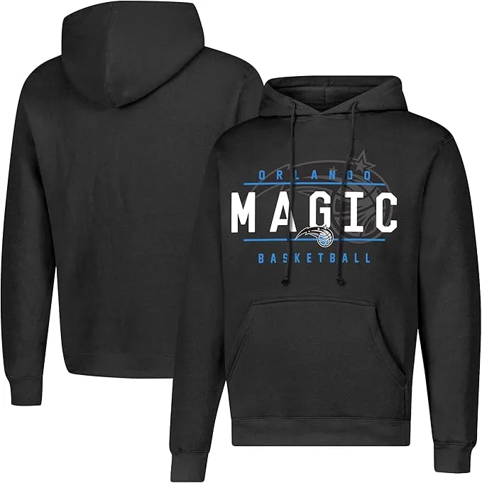 Ultra Game NBA Official Men's Super Soft Get Right Hoodie Sweatshirt, Orlando Magic, Black|Orlando Magic